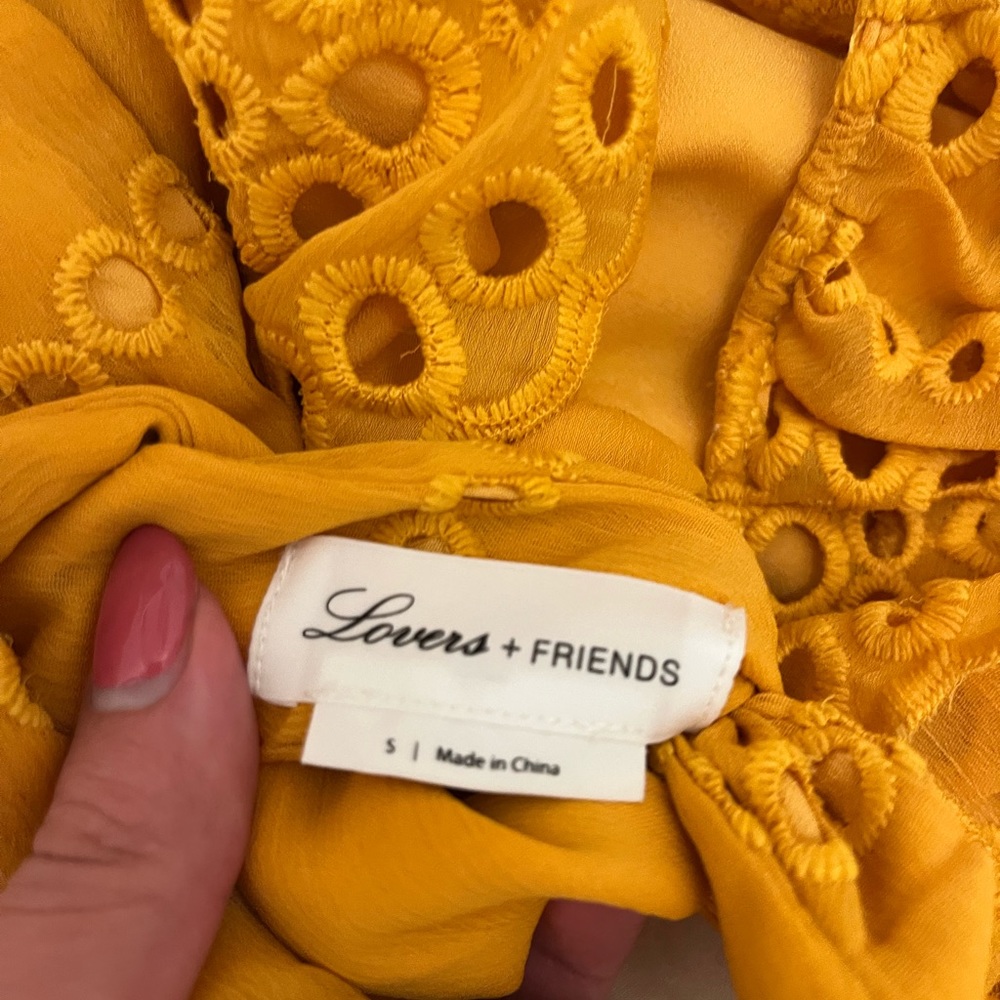 Lovers + Friends Chantelle Top in Mustard - Picture 5 of 6